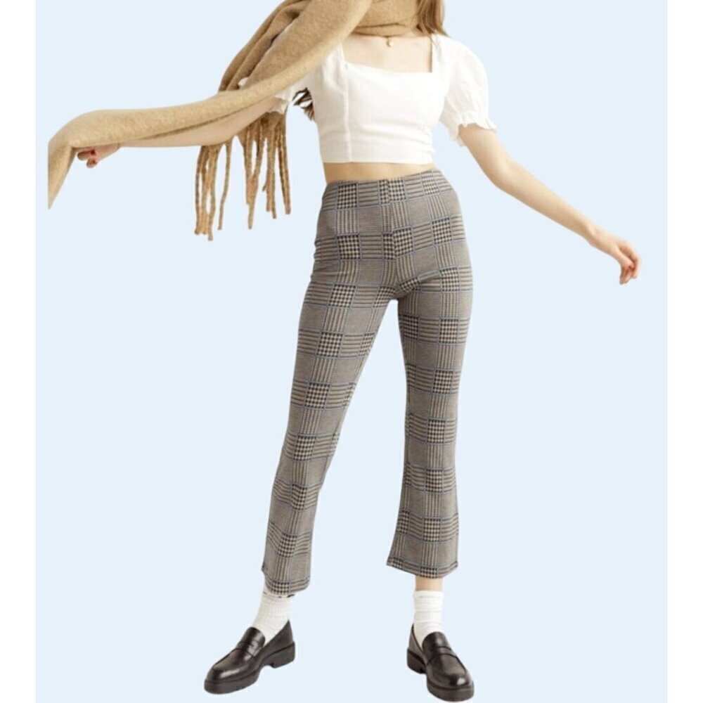 URBAN OUTFITTERS Plaid Pull On Pants Size Small